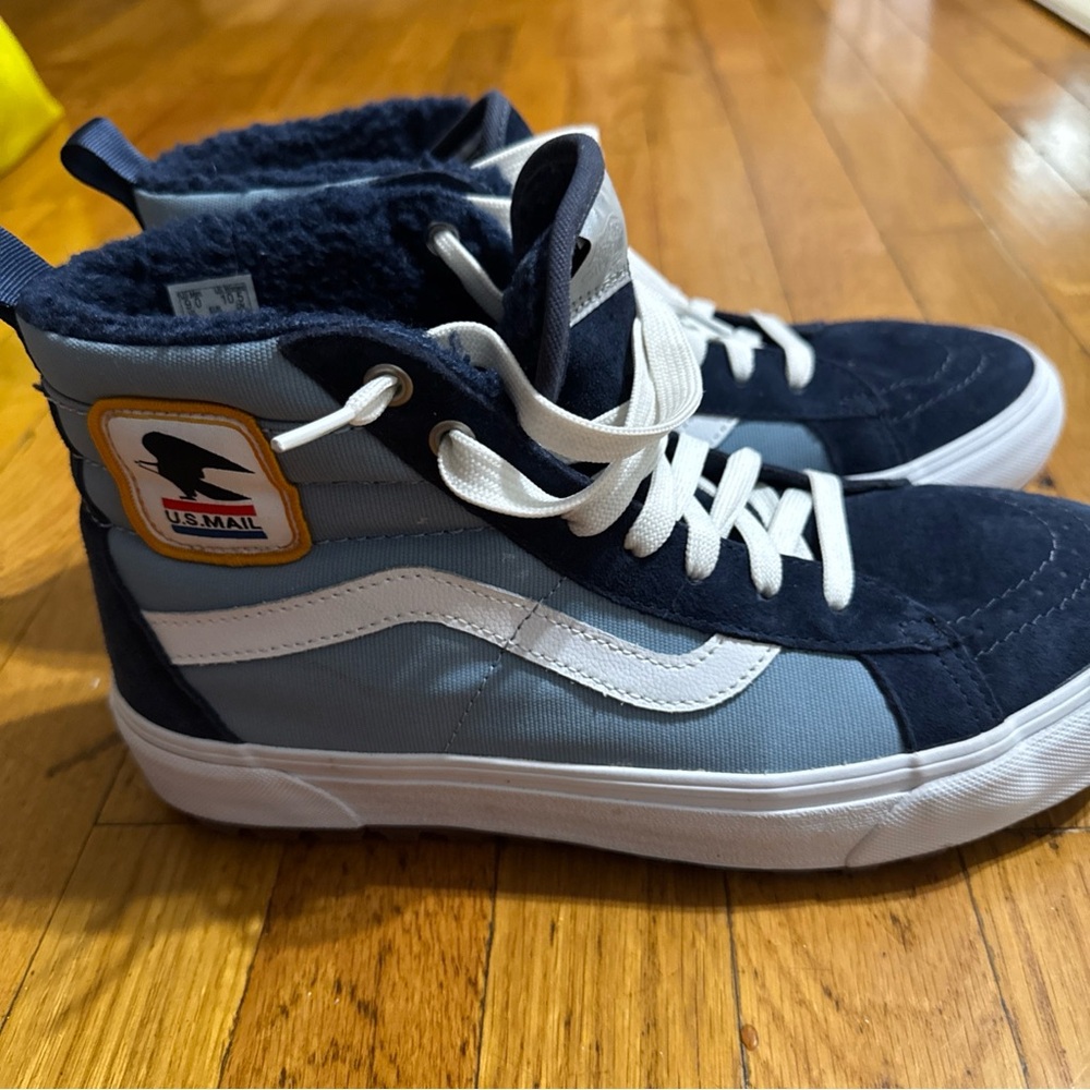 Vans x USPS HiTOP Sneaker/ Shoes Dress Blue Fog Ultracush Men’s  9 Women’s  10.5